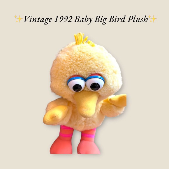 ✨Vintage‎ 1992 Child Dimension Baby Big Bird Plush✨ - Picture 8 of 10